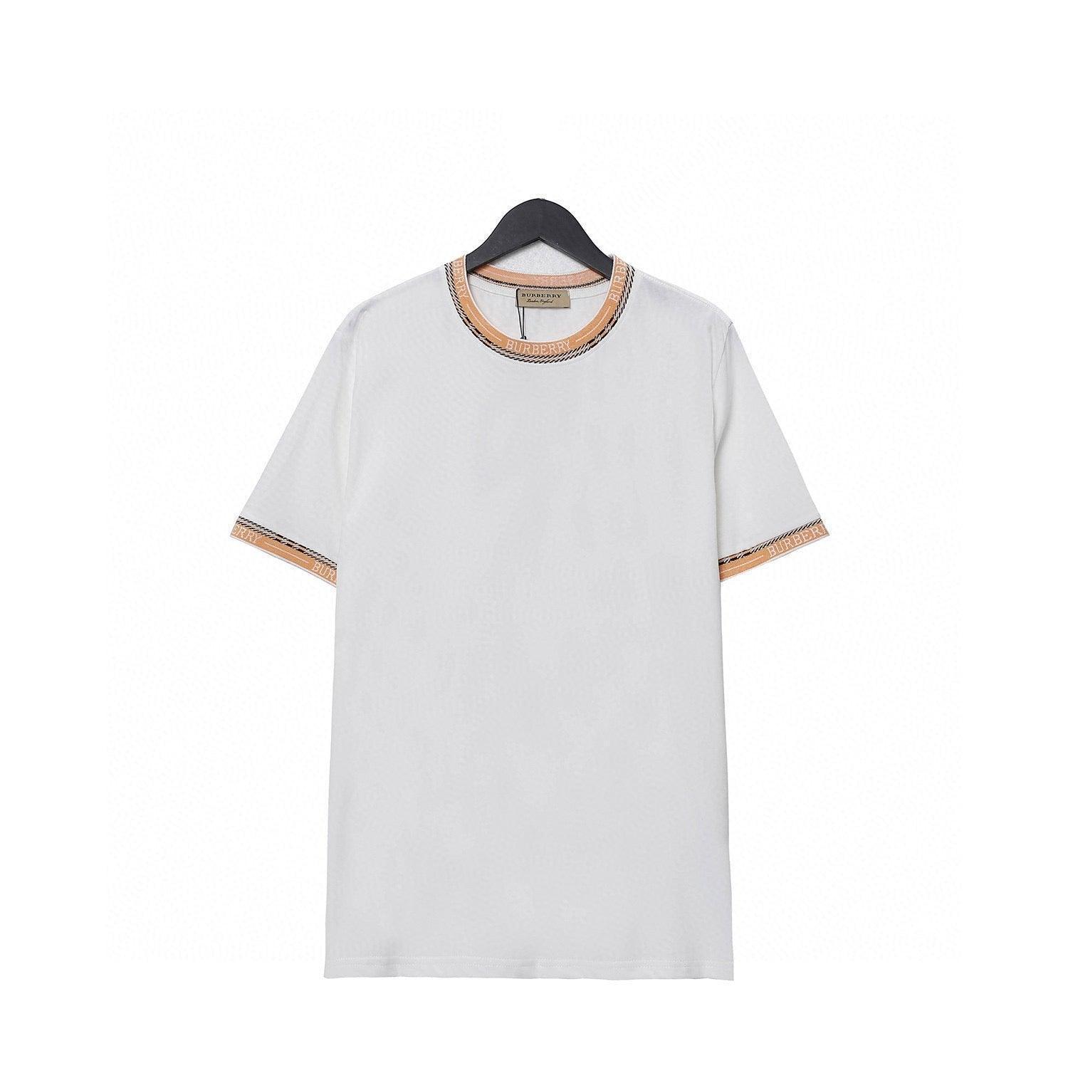 Burberry T-Shirt Without Collar 'White & Beige'
