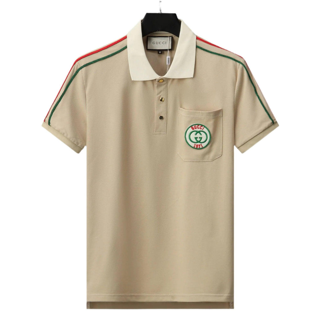 Gucci Beige T-shirt with a collar