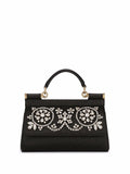 Dolce & Gabbana small Sicily rhinestone-embellished top-handle bag