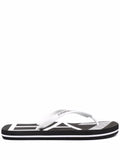 Ea7 Logo Flip Flops