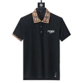 Fendi Black T-shirt with Collar