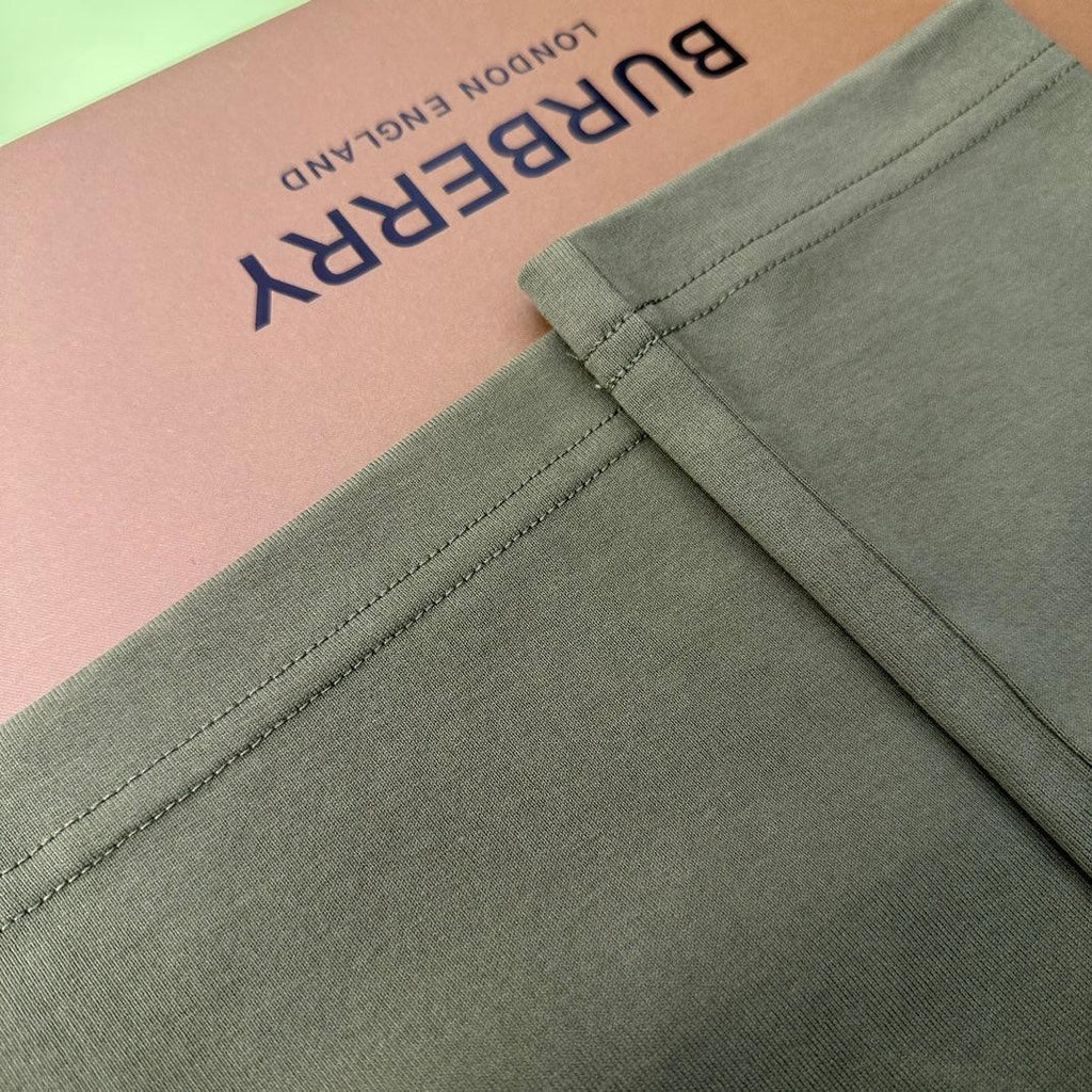Burberry T-Shirt Without Collar 'Green & White'
