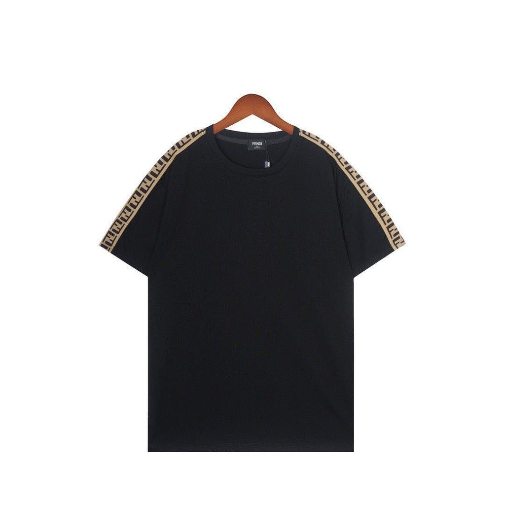 Fendi T-Shirt without Collar 'Black & Brown'