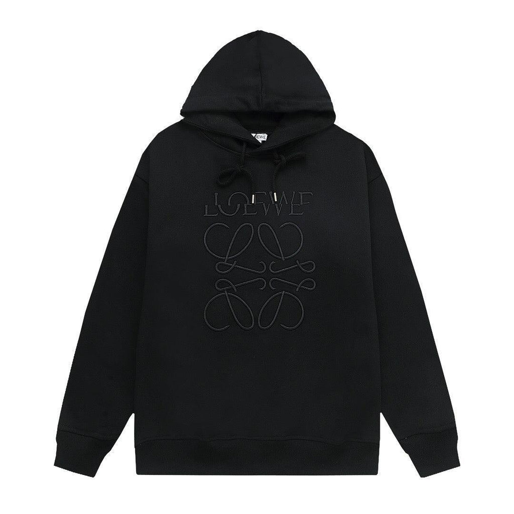 Loewe Relaxed fit hoodie in cotton Black