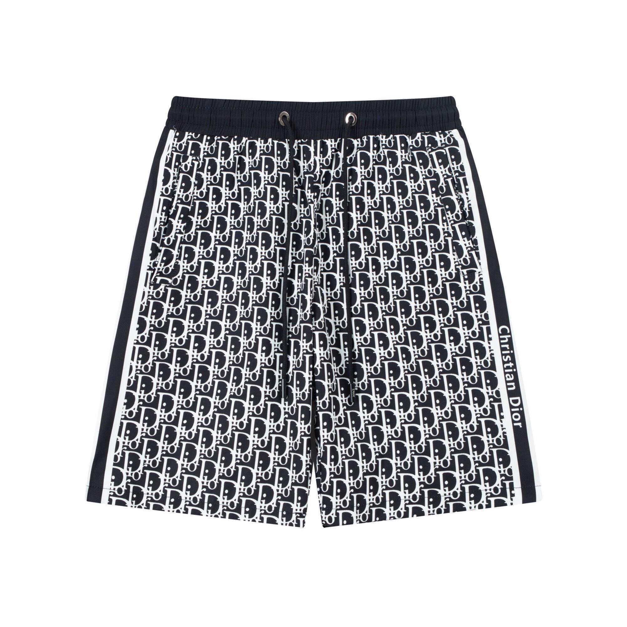 Dior Knit Basketball Shorts 'Black/White'