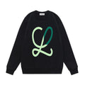 LOEWE L Intarsia Wool Sweater Blue/Green