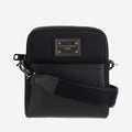 Dolce & Gabbana Garnet Calfskin And Nylon Shoulder Bag