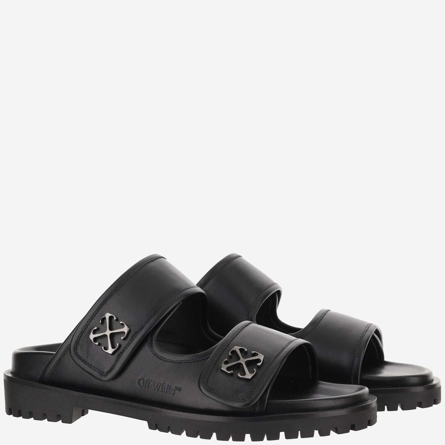 Off White Sandals Slip On Off White