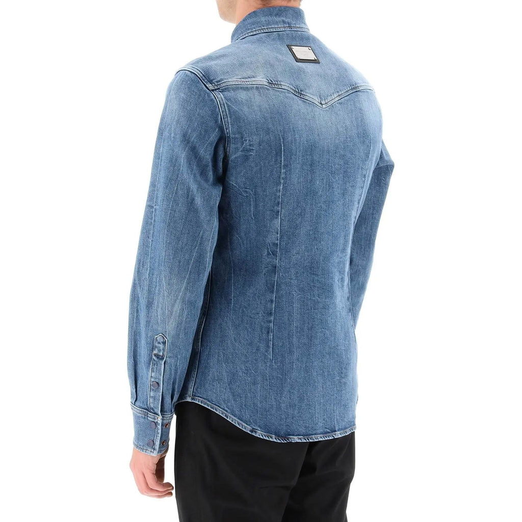 Dolce & Gabbana Cotton Denim Shirt