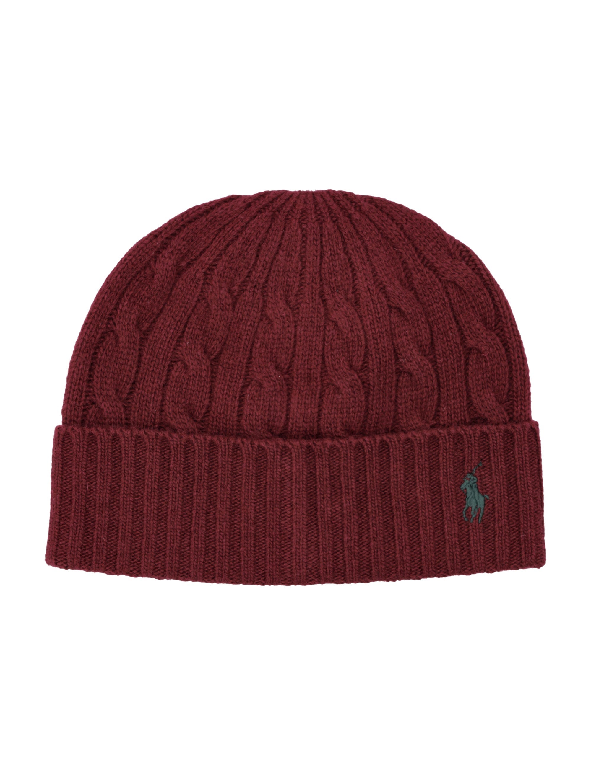 POLO RALPH LAUREN Cable Knit Beanie with Fold-Over Cuff