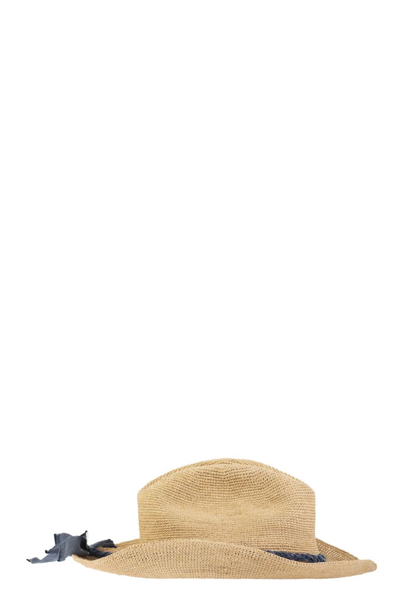POLO RALPH LAUREN Raffia Hat with Decorative Band