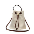 Burberry Check Drawstring Bucket Bag