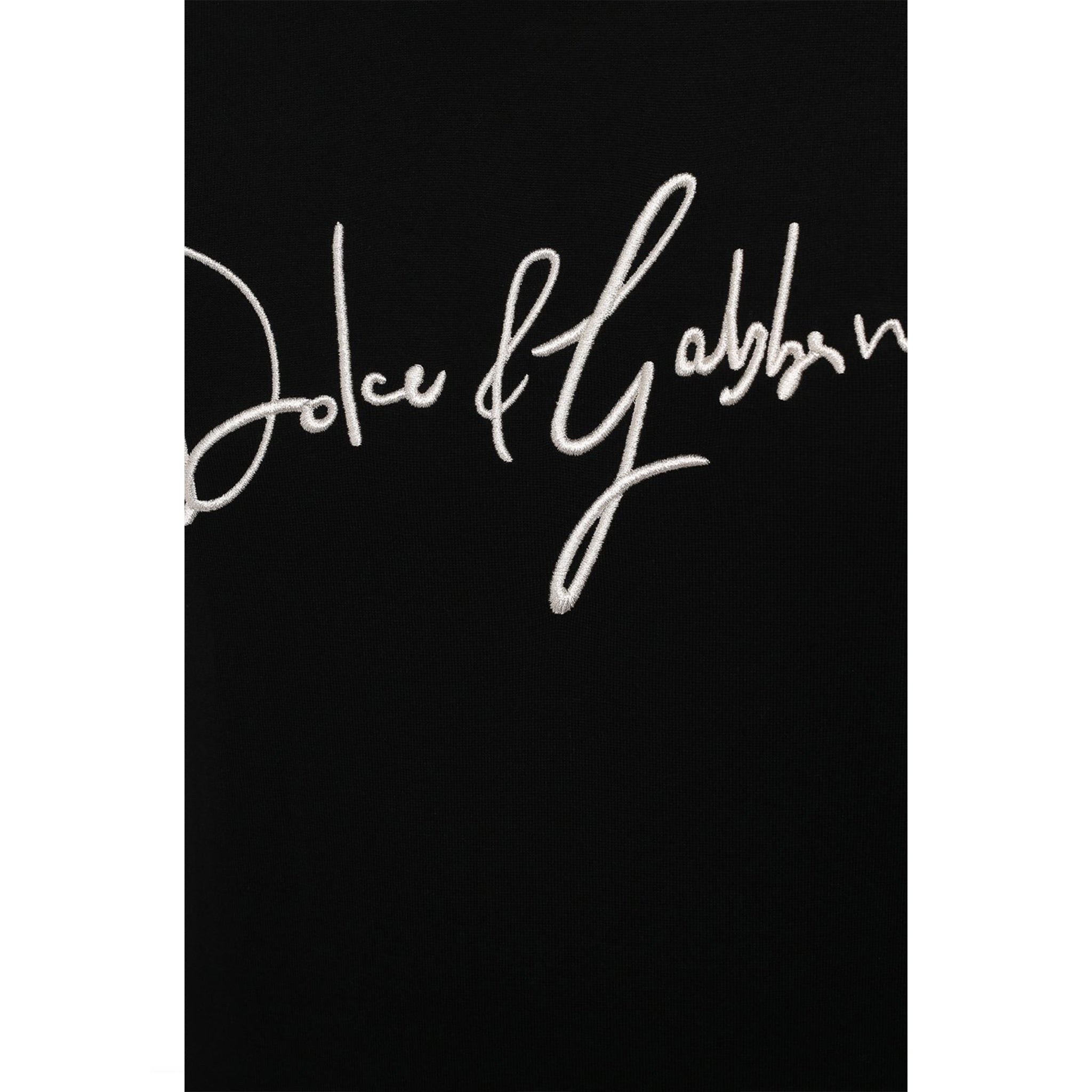 Dolce & Gabbana Logo Embroidered Wool Sweater