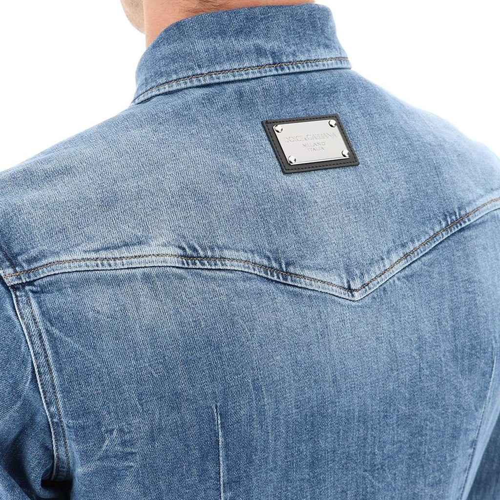 Dolce & Gabbana Cotton Denim Shirt
