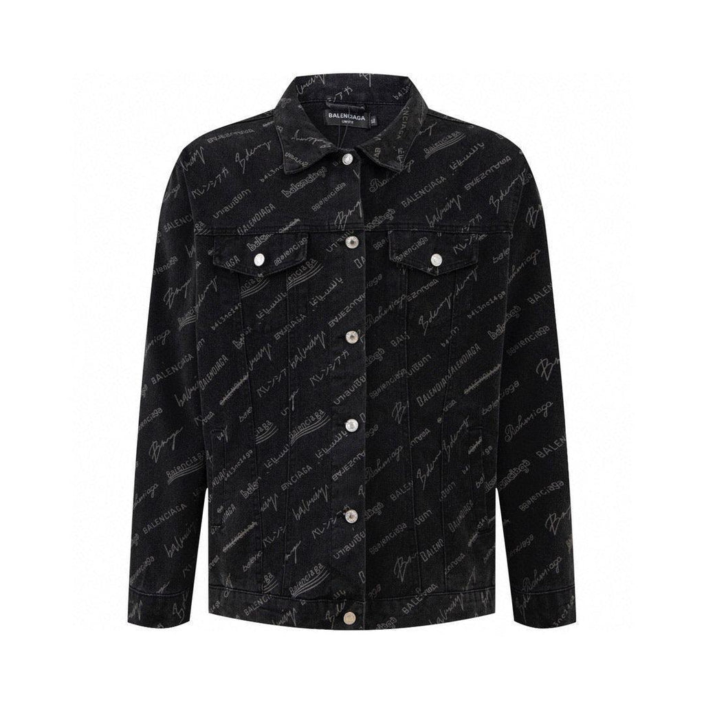 Balenciaga Logomania All Over Large Fit Jacket