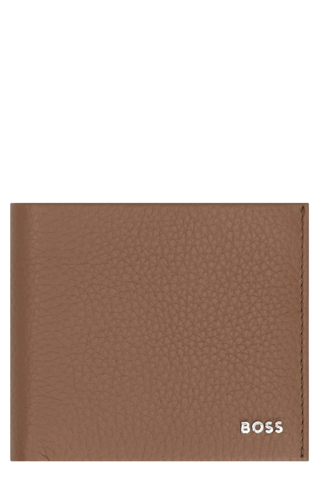 BOSS Grainy Leather Mini Wallet with Card Slots