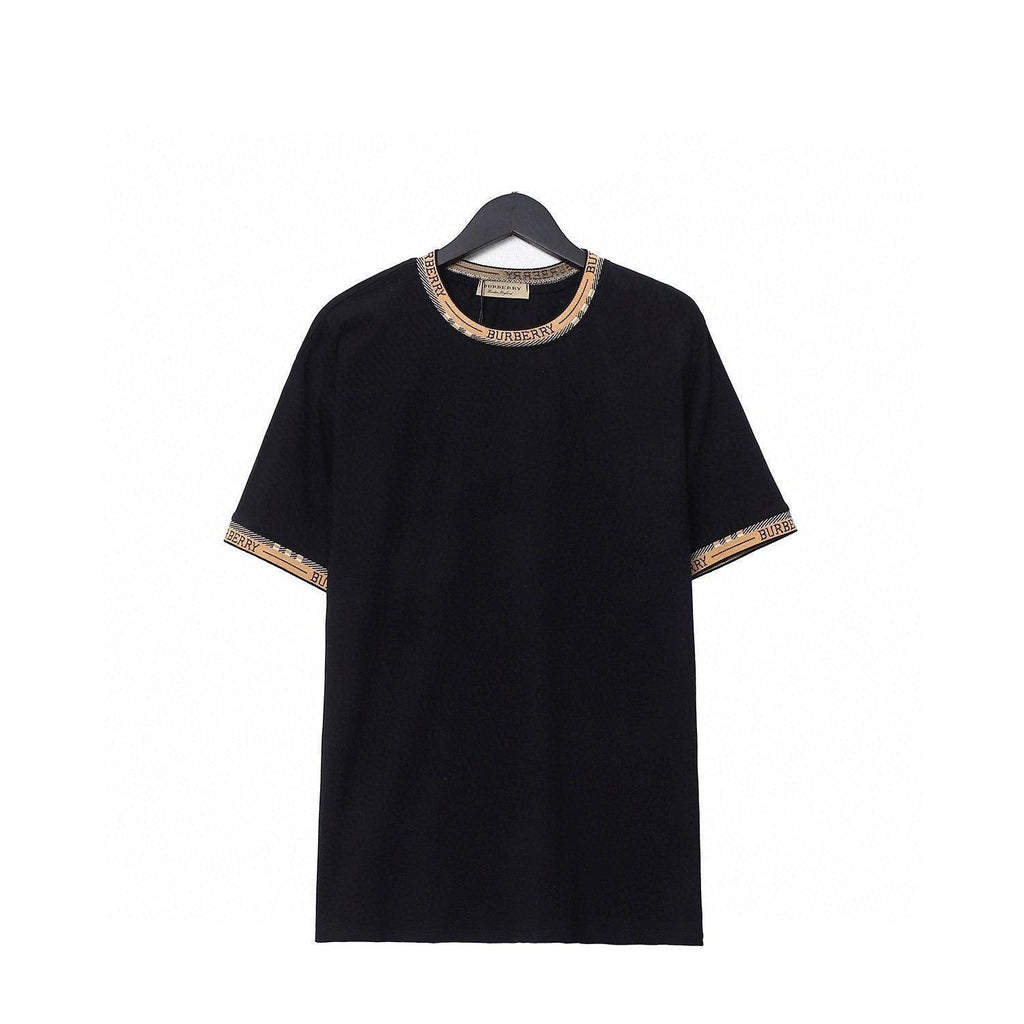 Burberry T-Shirt Without Collar 'Black & Beige'