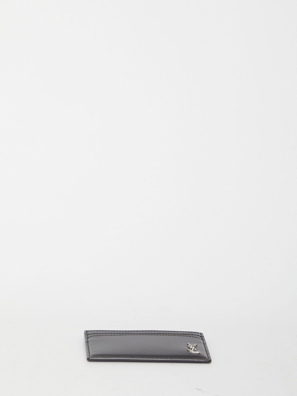 SAINT LAURENT Mini Leather Card Holder