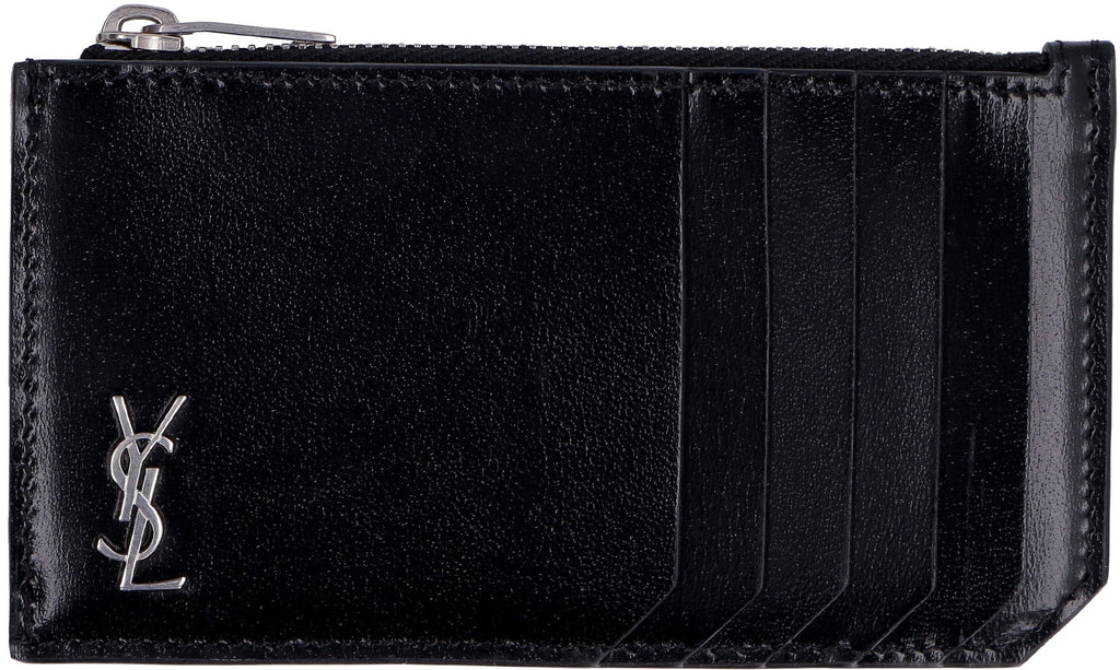 SAINT LAURENT Mini Logo Plaque Purse