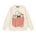 GUCCI Beige Cotton Jersey Sweatshirt New & Authentic