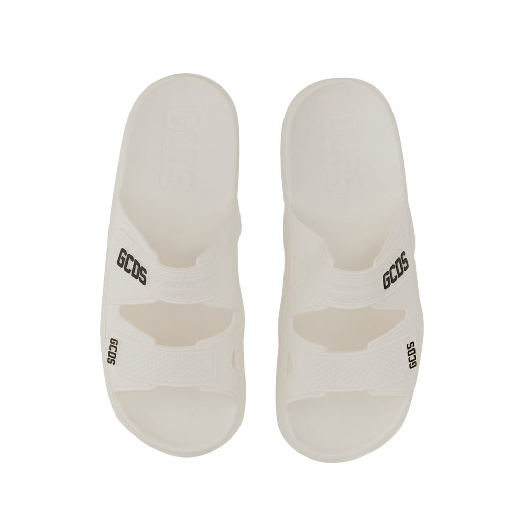 Gcds Rubber Logo Flats Sandals