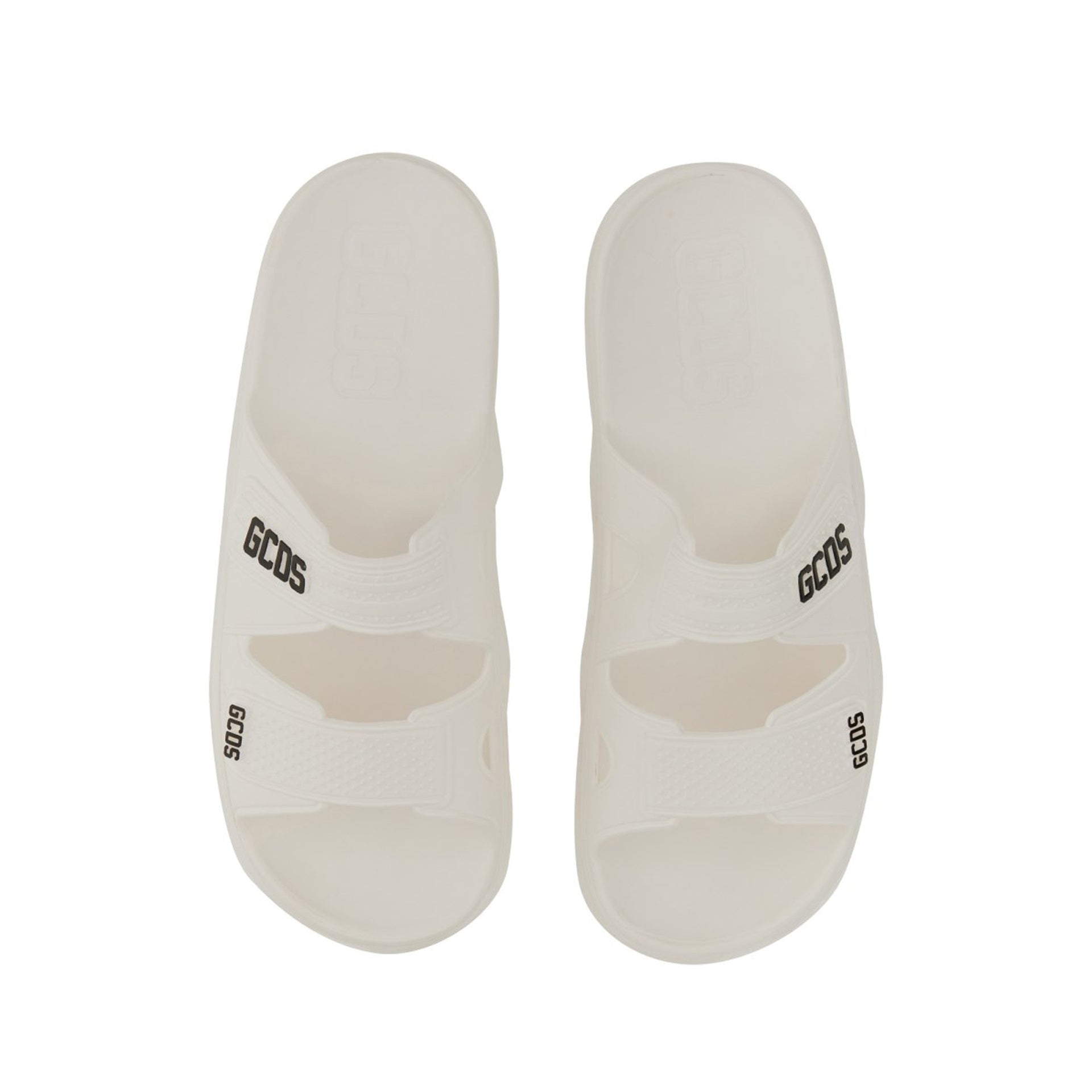 Gcds Rubber Logo Flats Sandals