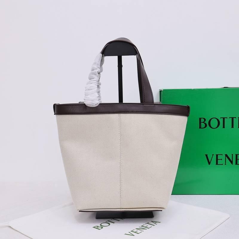 Bottega Veneta Flip Pouch Canvas Tote Bag