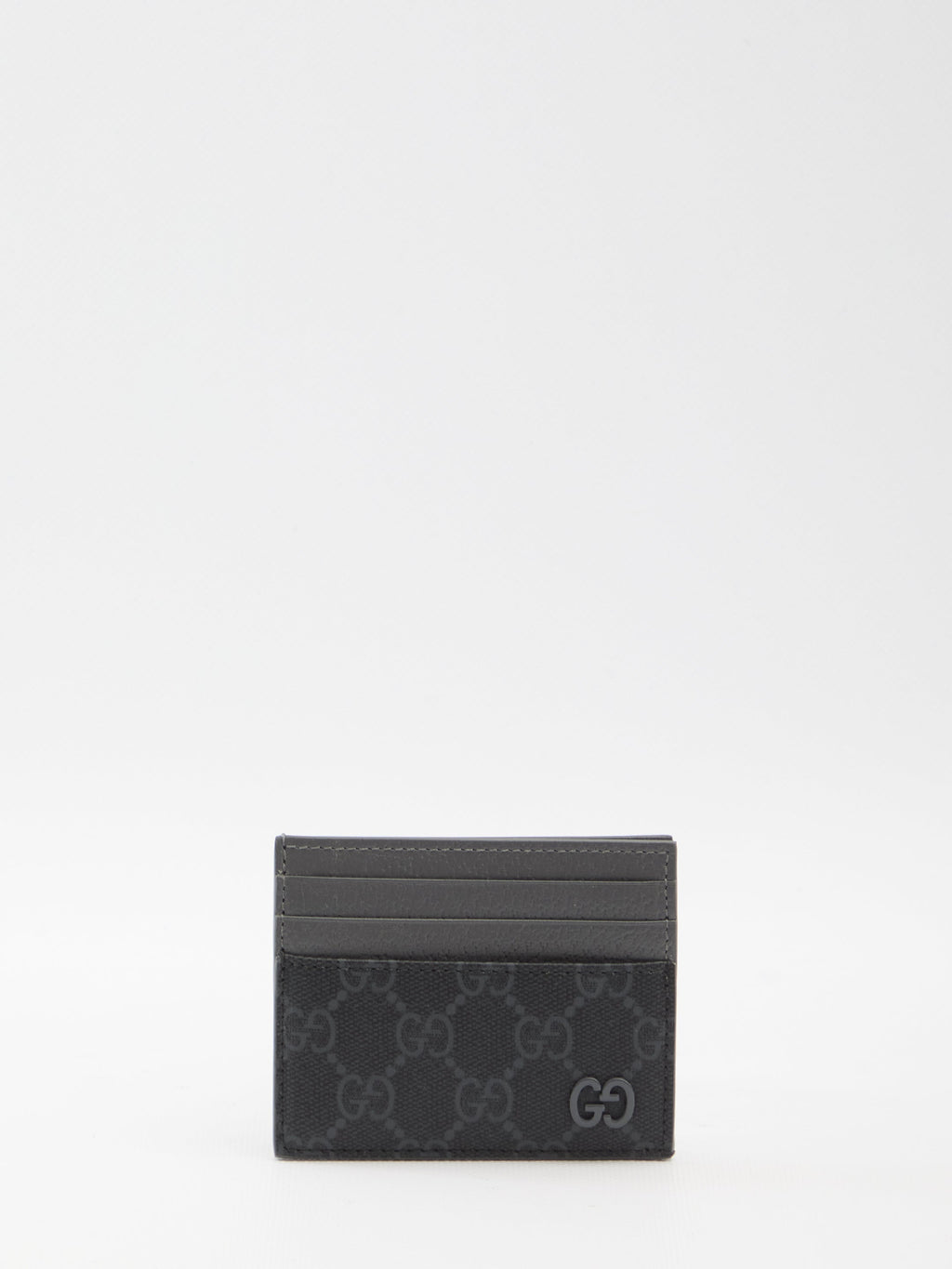 GUCCI Mini Fabric and Leather Card Holder