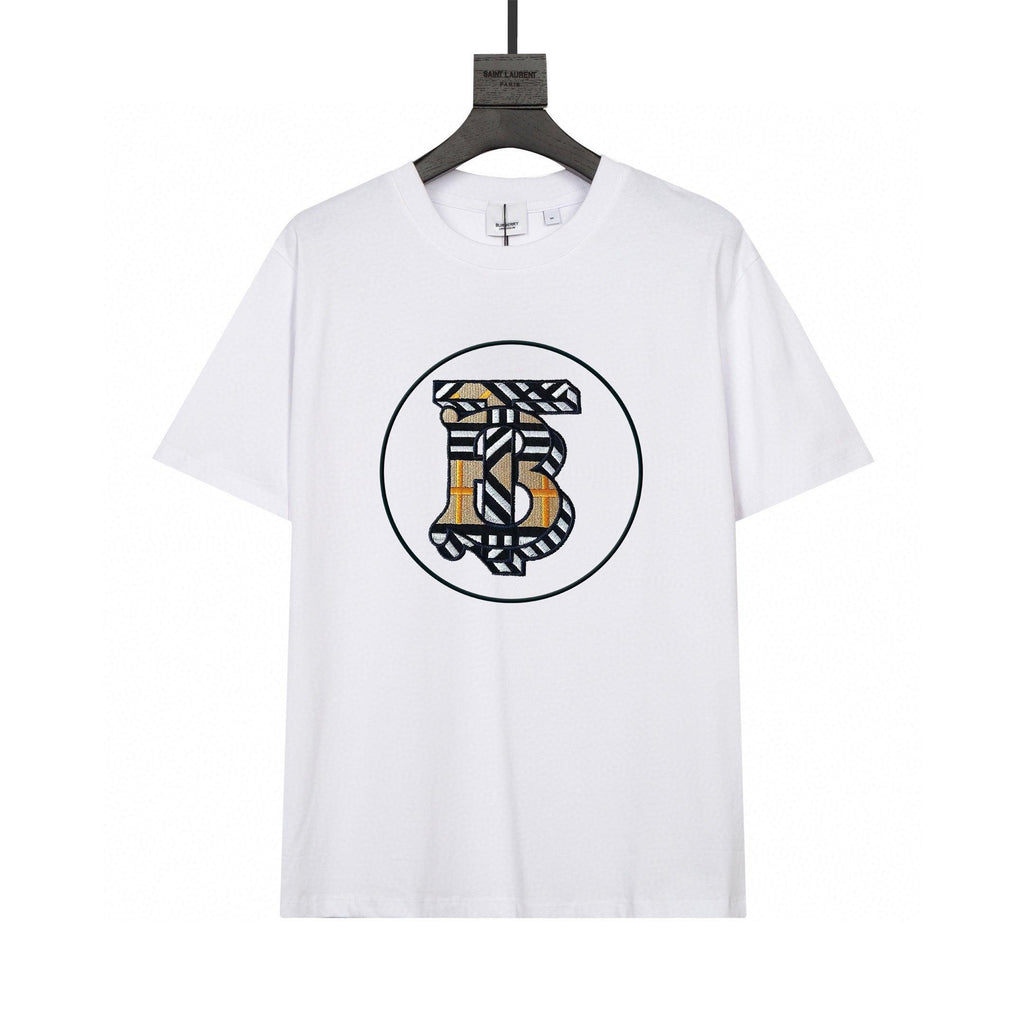 Burberry T-Shirt Without Collar 'White & Beige'