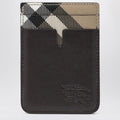 BURBERRY Mini Magnetic Card Holder with Check Pattern