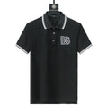 Dolce Gabbana Black T-Shirt With Collar