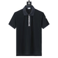 Moncler Black T-Shirt with Collar