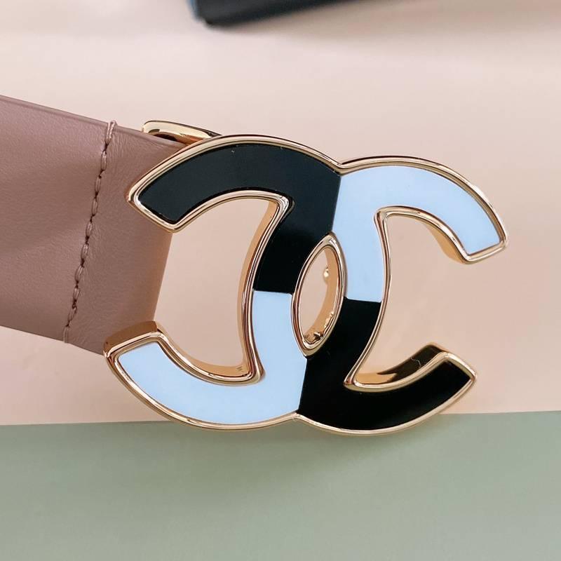 Chanel Women Logo Banding Belt 'Beige'