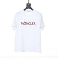 Moncler T-Shirt Without Collar 'White-Red'