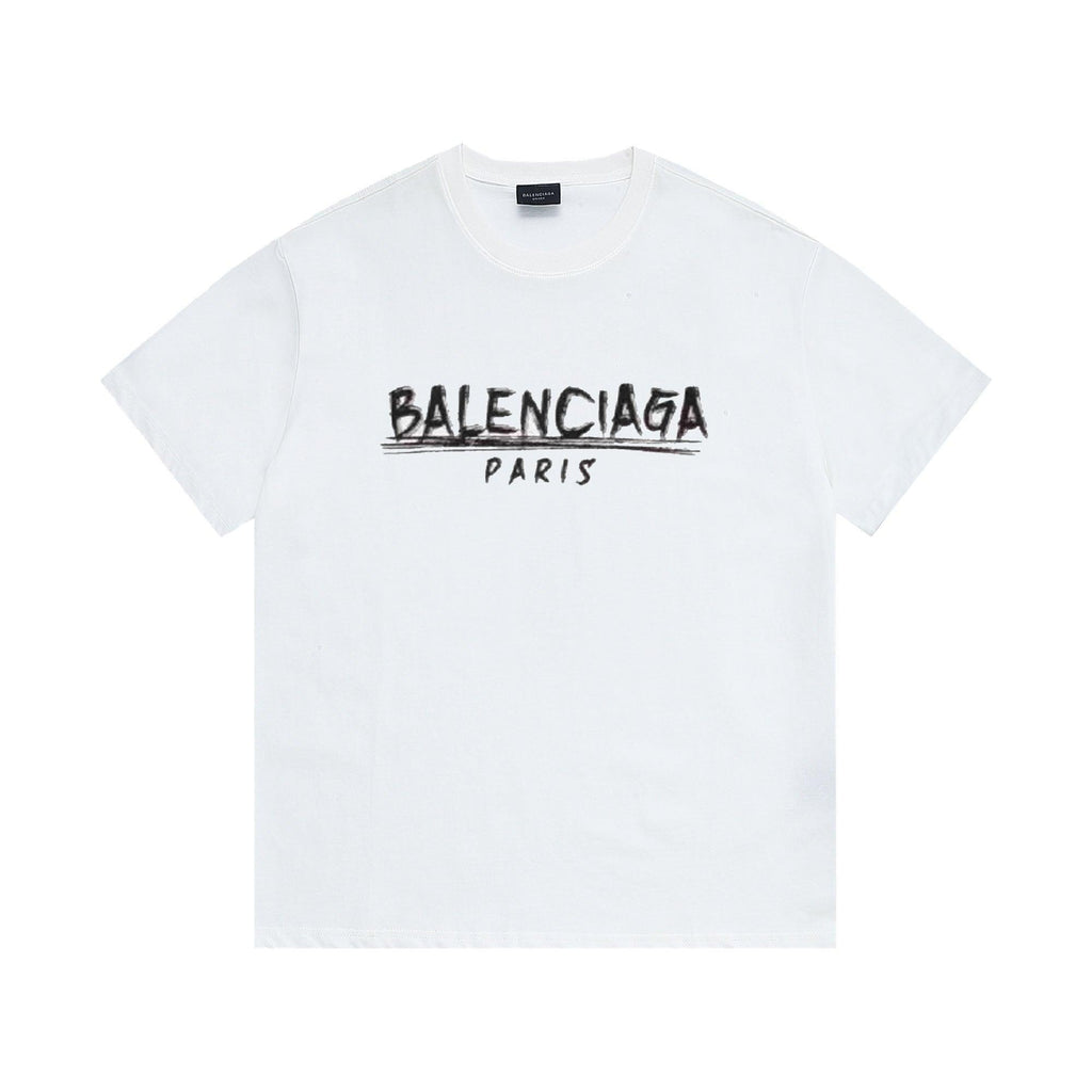 Balenciaga White T-Shirt Without Collar