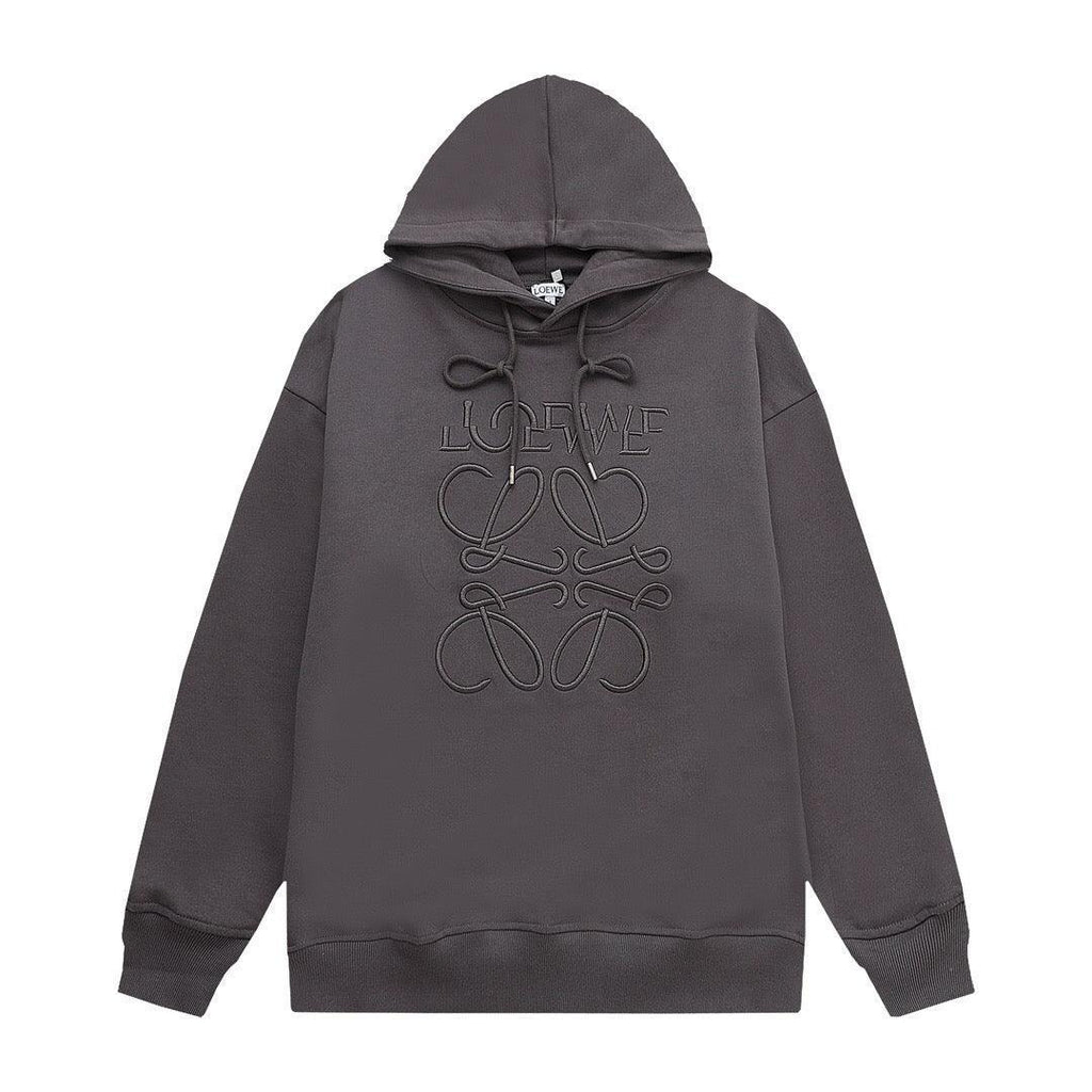 Loewe Relaxed fit hoodie in cotton Dark Grey
