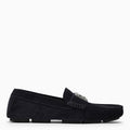 Dolce&Gabbana Blue Suede Loafer With Logo