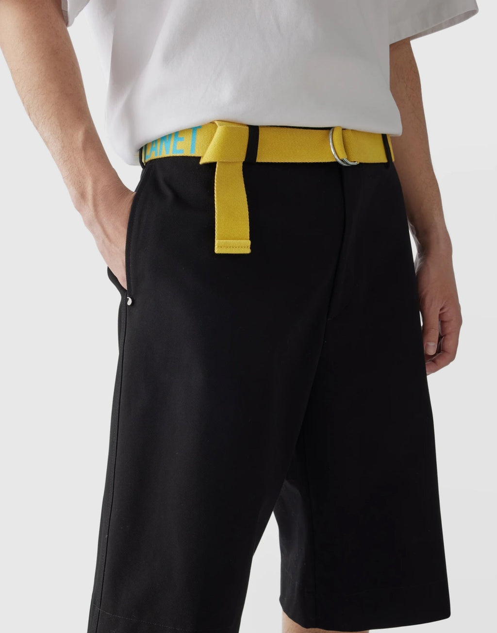 DSQUARED2 One Life One Planet Logo Tape Belt - 4 cm Width