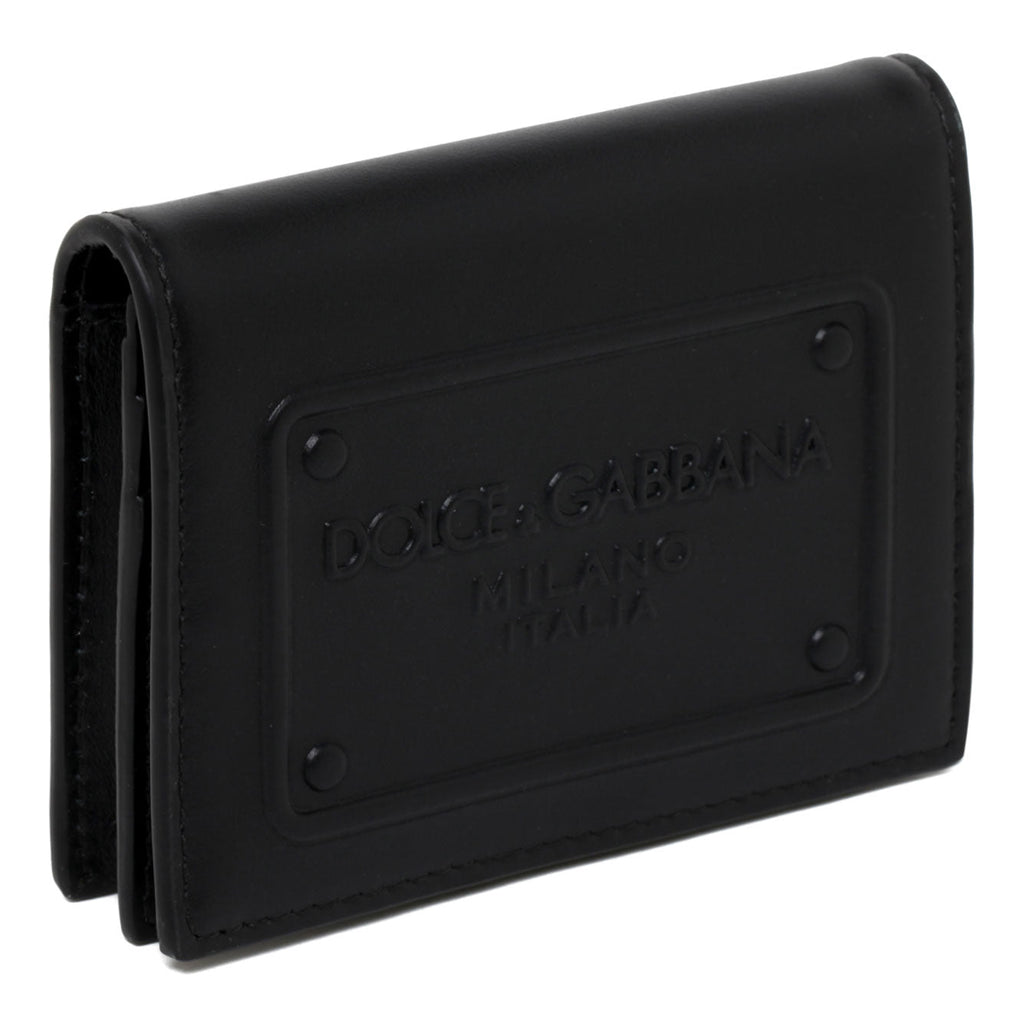 DOLCE & GABBANA Mini Premium 100% Leather Wallet for Men