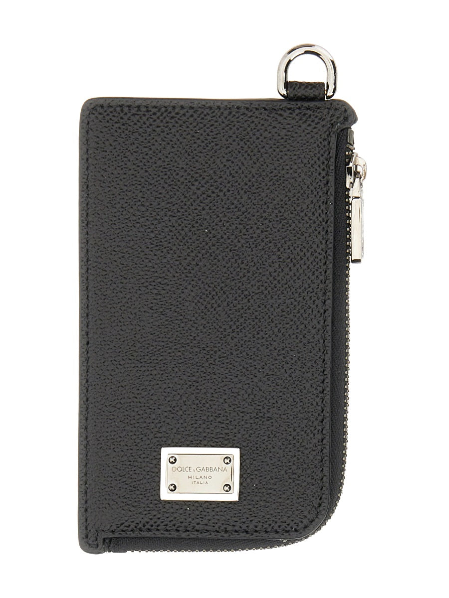 DOLCE & GABBANA Mini Logo Plaque Card Holder