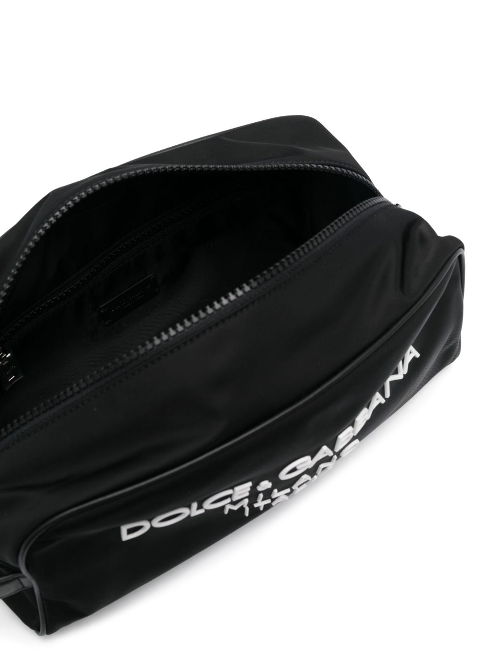DOLCE & GABBANA Mini Logo-Print Nylon Beauty Bag