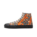 Burberry High Top Stylish Skateboarding Shoes 'Bright Orange'