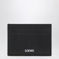 LOEWE Mini Textured Chevron Leather Cardholder
