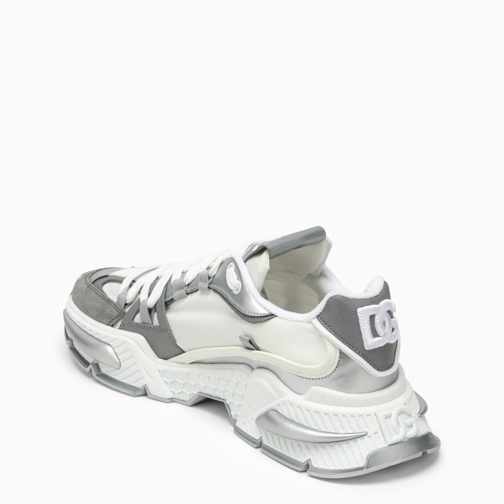 Dolce&Gabbana Air Master Silver/White Fabric Sneaker