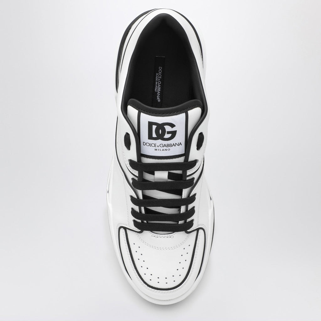 Dolce&Gabbana New Roma White/Black Leather Low Sneaker