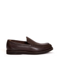 DOUCAL'S Stylish Hammered Leather Moccasin Slippers for Men