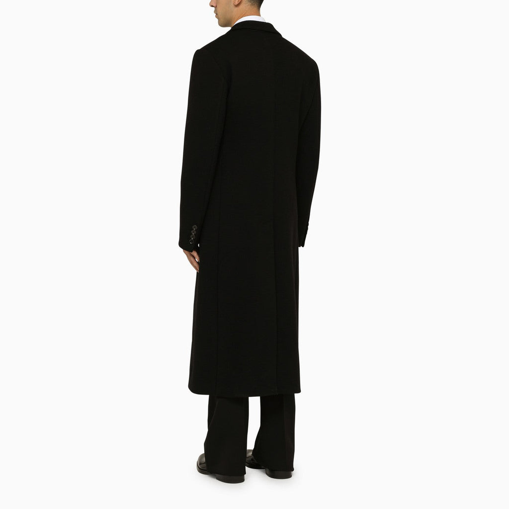 Dolce&Gabbana Black Wool Tailored Coat