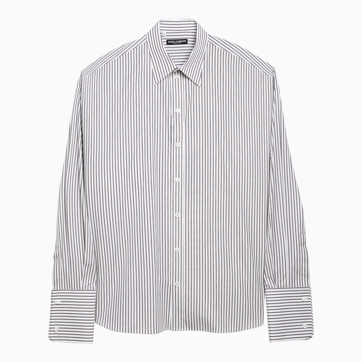 Dolce&Gabbana Striped Over Shirt In Poplin
