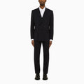 Dolce&Gabbana Dark Blue Wool Double Breasted Suit