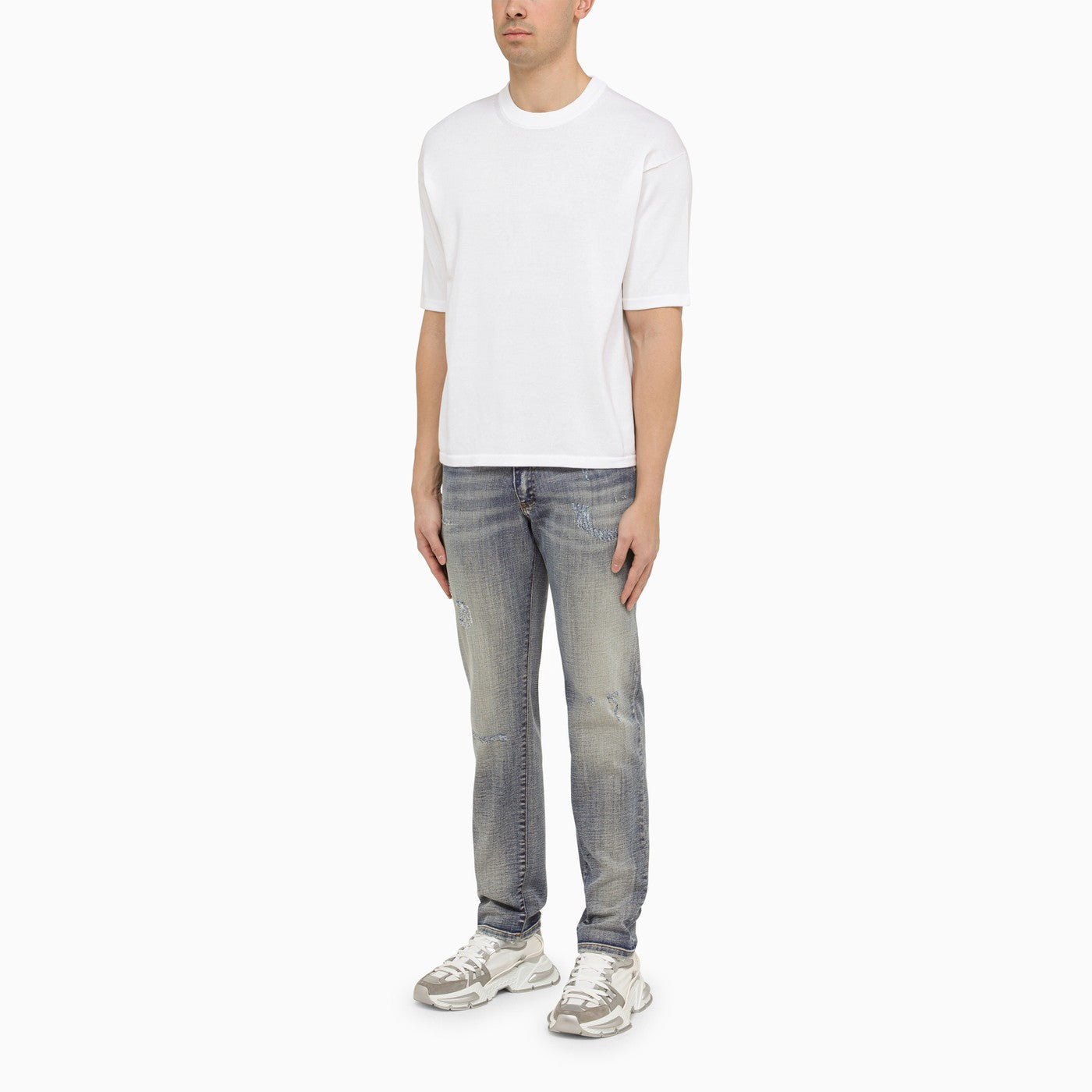 Dolce&Gabbana Light Blue Washed Slim Jeans